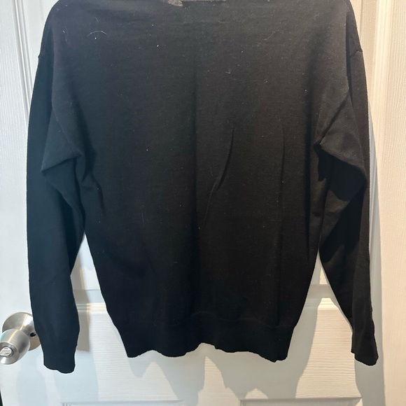 Zadig & Voltaire Black Beaded Fox Wool Sweater Size Small Preowned retail 600 - Picture 6 of 7